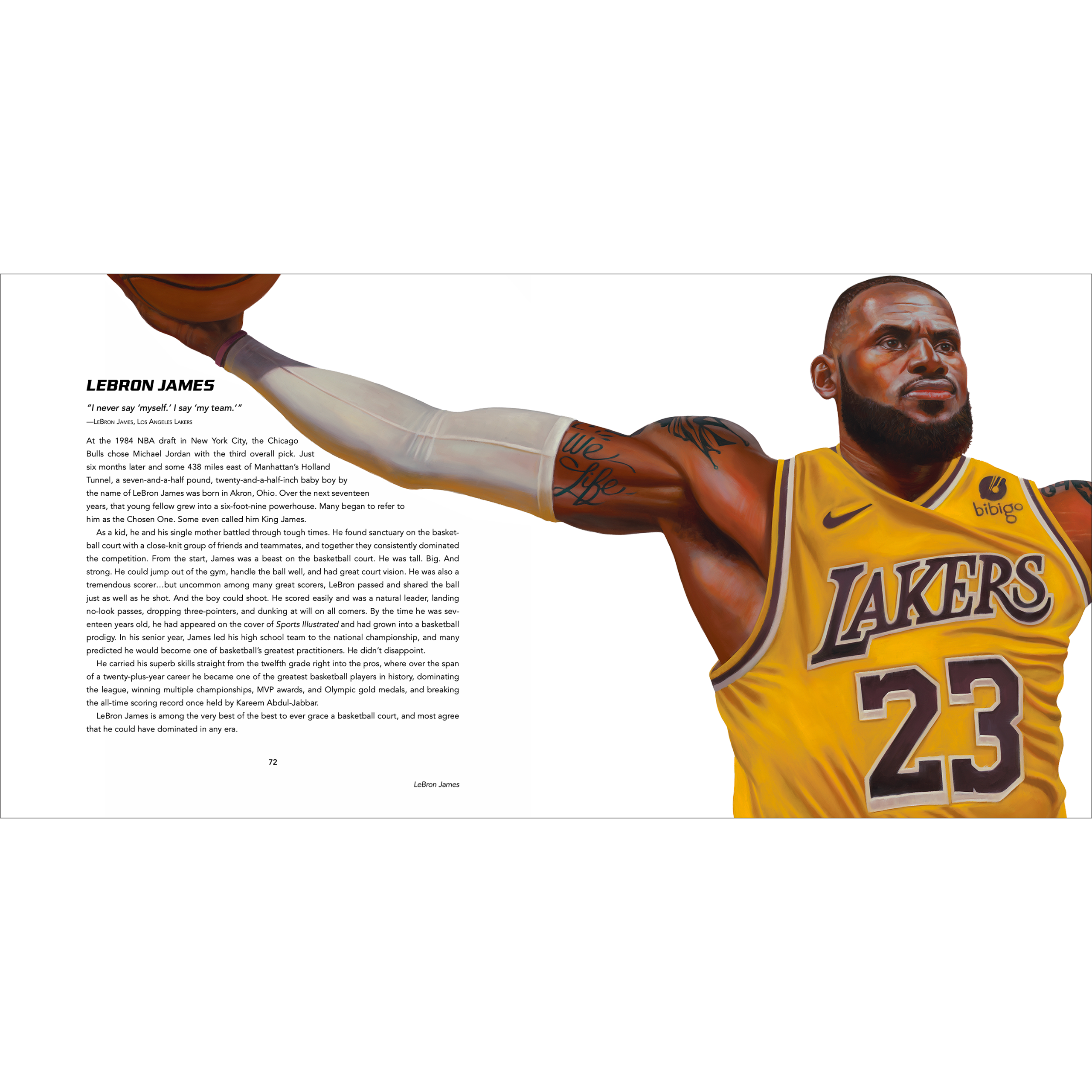 lebron james autographed book